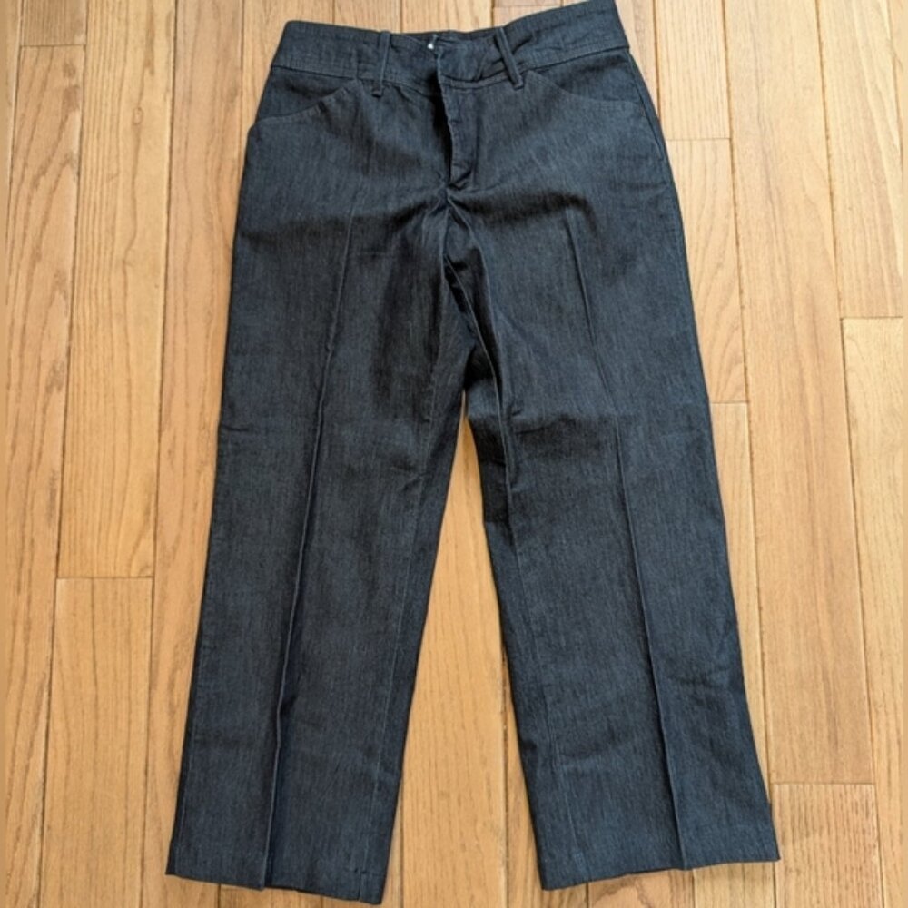 Women's Lee Dark Wash Natural Straight Leg Denim Jeans Size 8 Petite